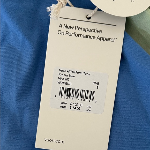 Vuori Riviera Blue alltheform support tank - Picture 2 of 5